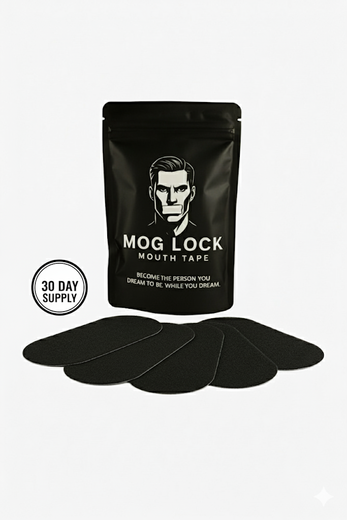 Mog Lock Mouth Tape 1 Month Supply for better Sleep, Snoring & Dry Mouth Relief