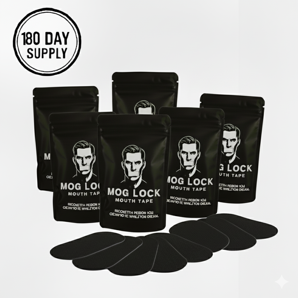 Mog Lock Mouth tape 6 Month Supply for Sleep, Snoring & Dry Mouth Relief